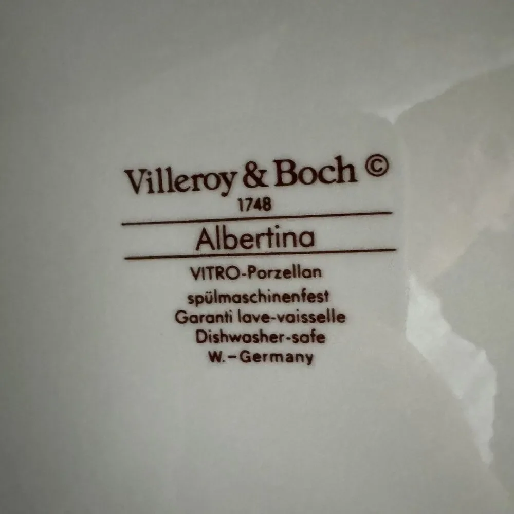 Villeroy & Boch Albertina Round Cake Plate Platter 12.75